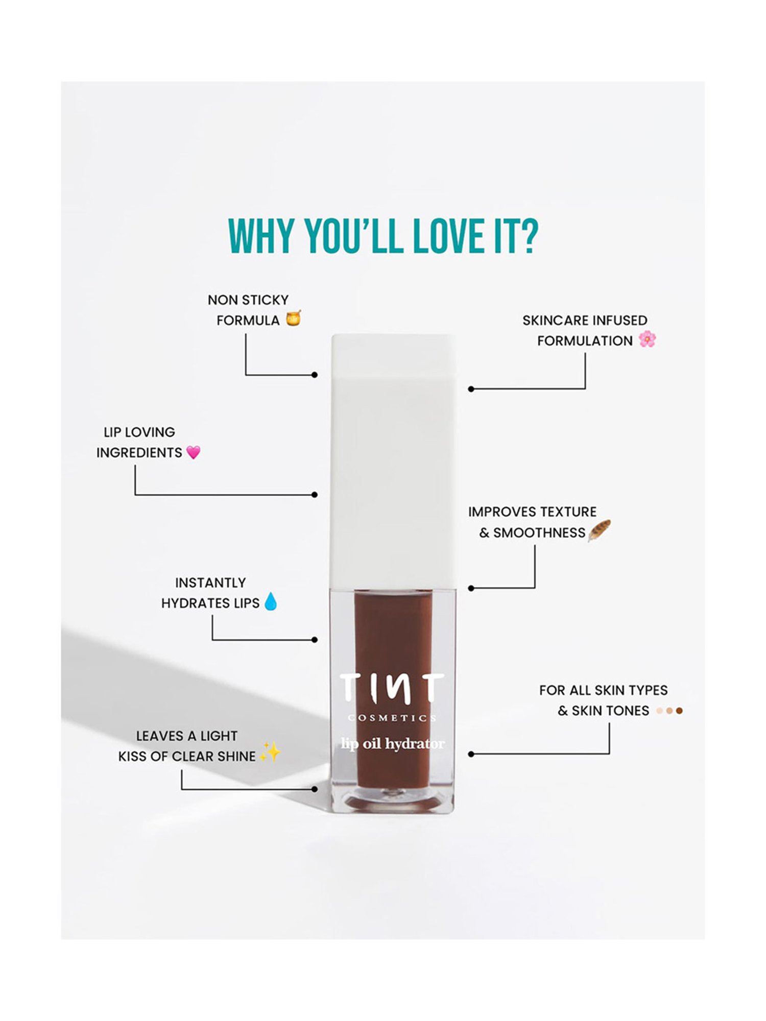 Tint Cosmetics Lip Oil Hydrator Snow - 6 ml