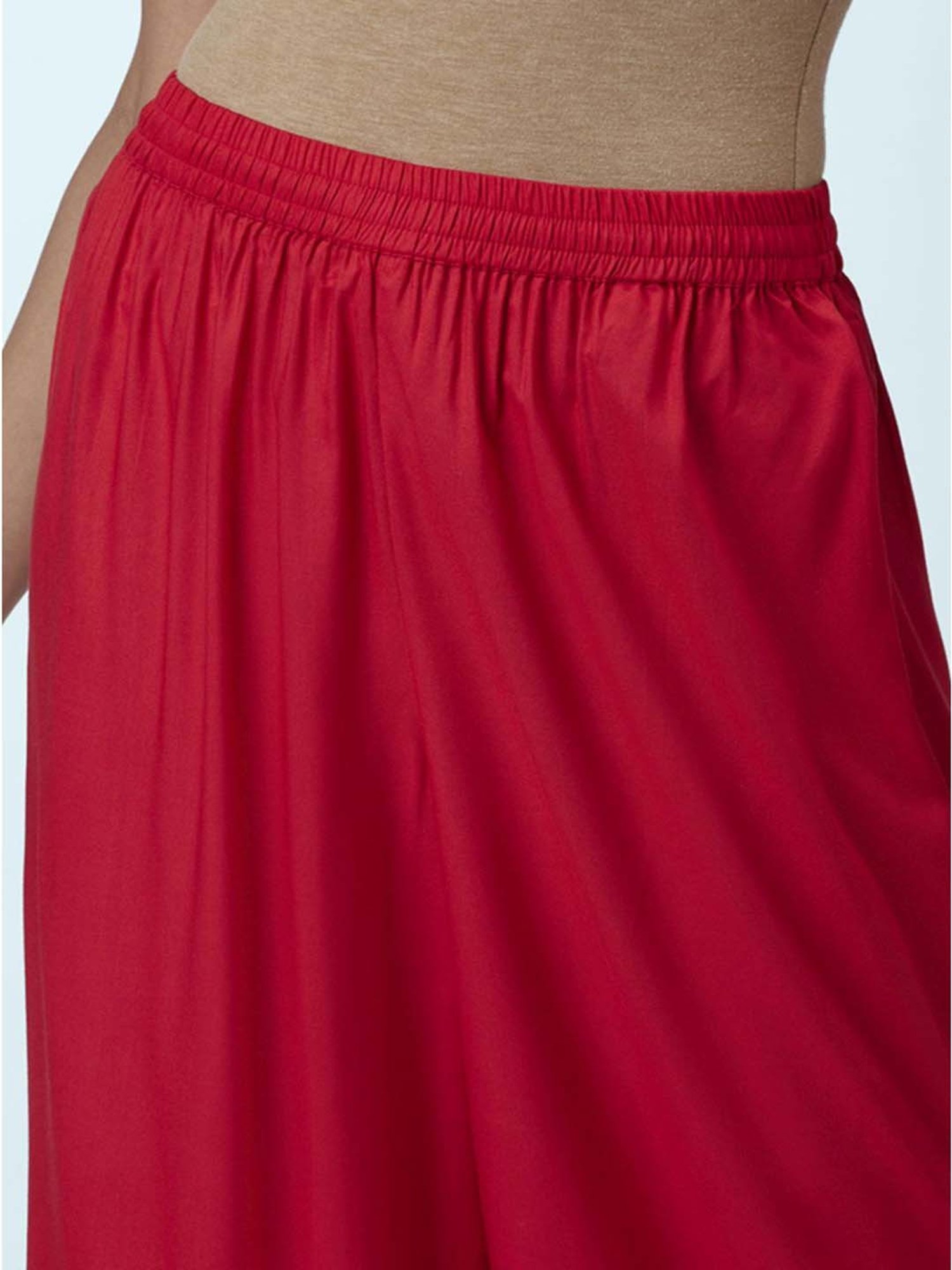 Saffron Threads Black Elasticated Palazzos