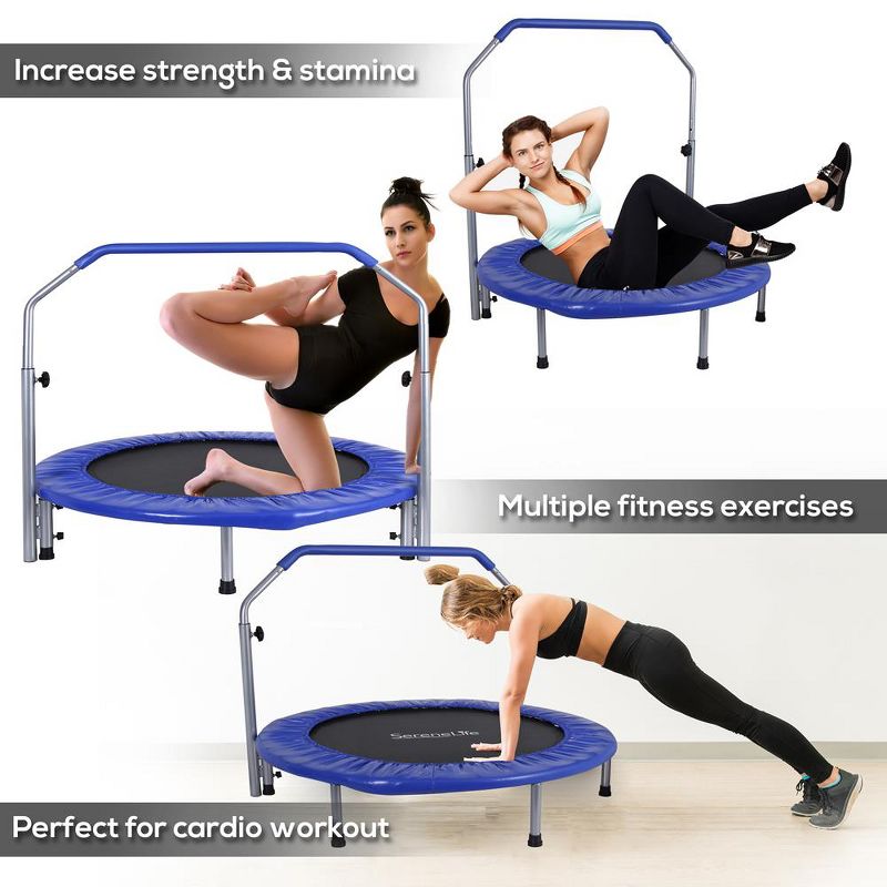 JumpSport SureStep Removable 2-Step Trampoline Safety Ladder - Easy to Attach