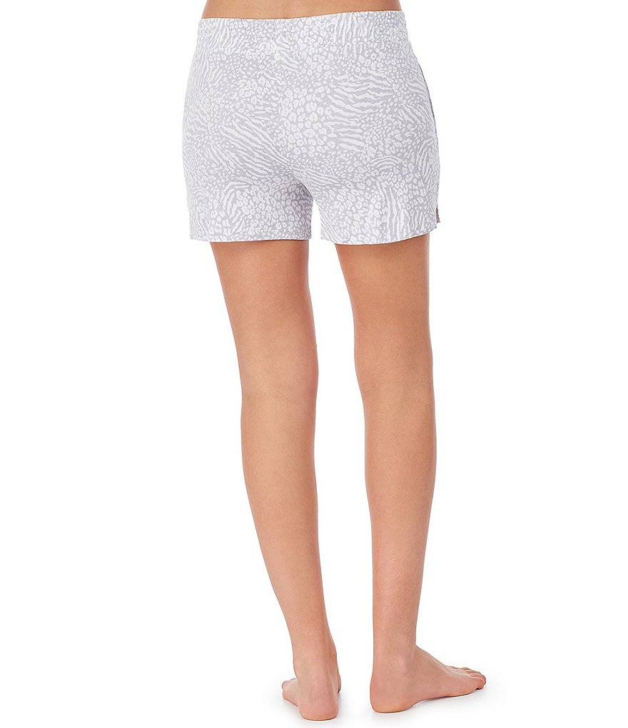 iRelax Pebble Animal Print Terry Knit Boxer Pajama Shorts