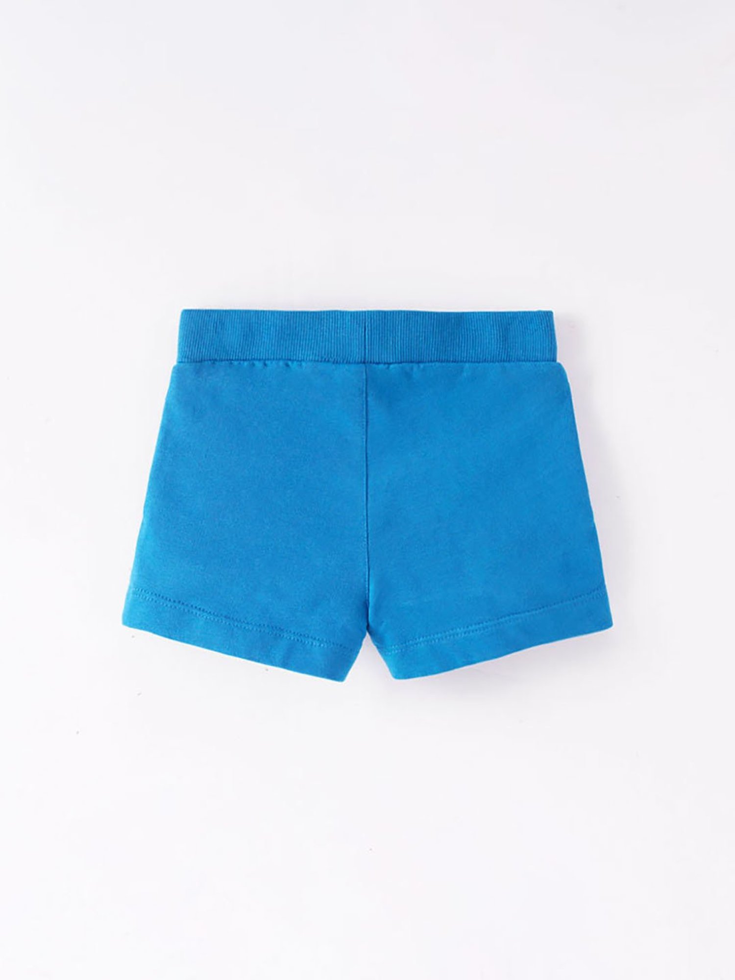 Ed-a-Mamma Baby Blue Printed Shorts
