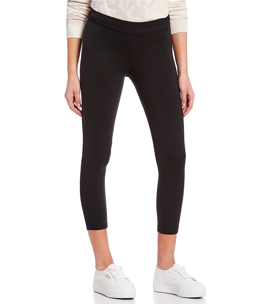 HUE Blackout Cotton Capri Leggings
