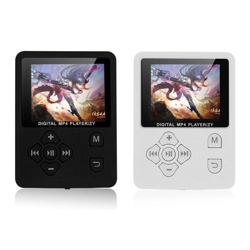 MP3 MP4 Digital Player 1.8 Inches Color Screen Music Player Lossless Audio Video Player Support E-book FM Radio Voice Recording TF Card Stopwatch