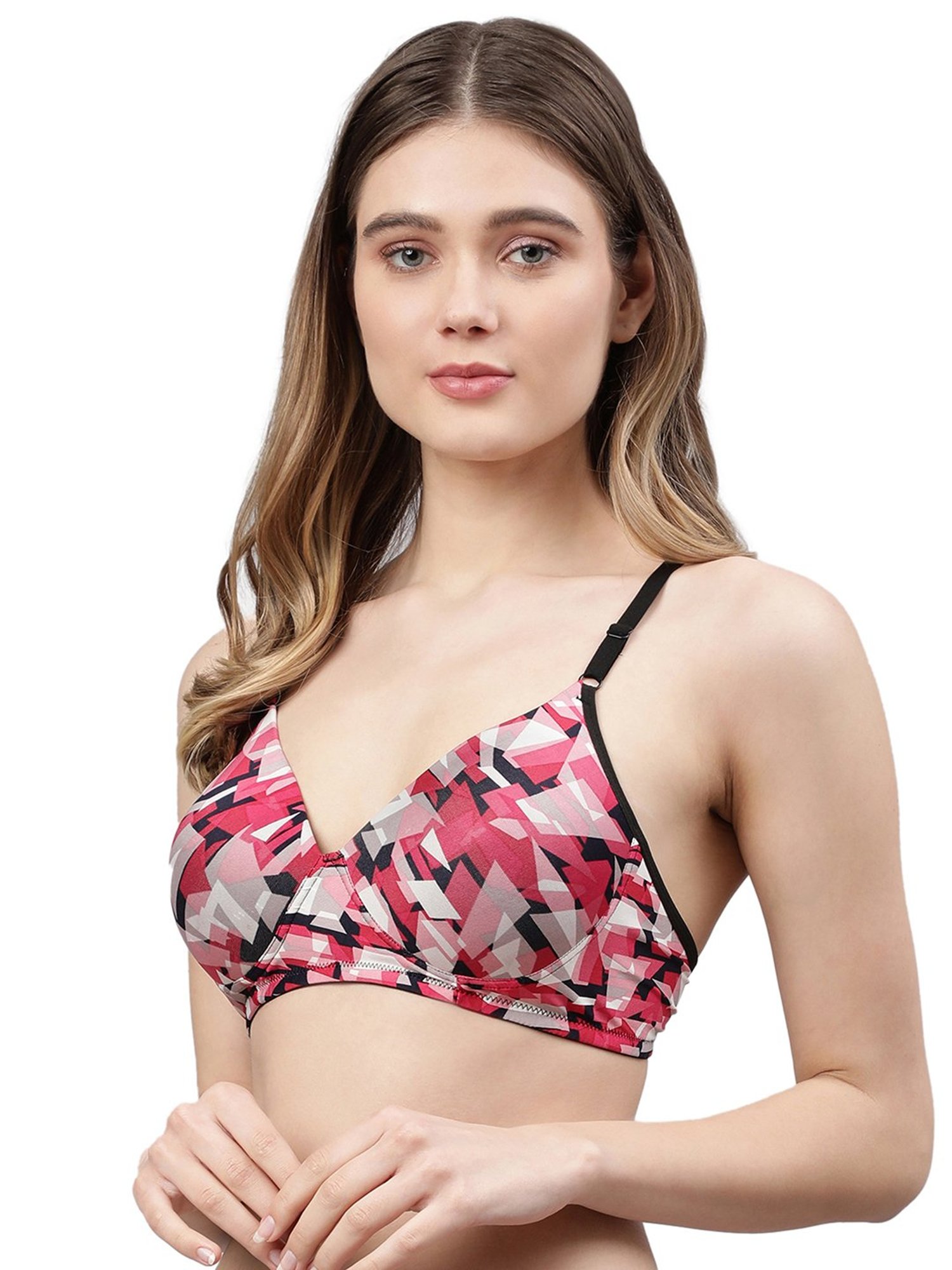Cukoo Multicolor Printed Full Coverage Padded Everyday Bra