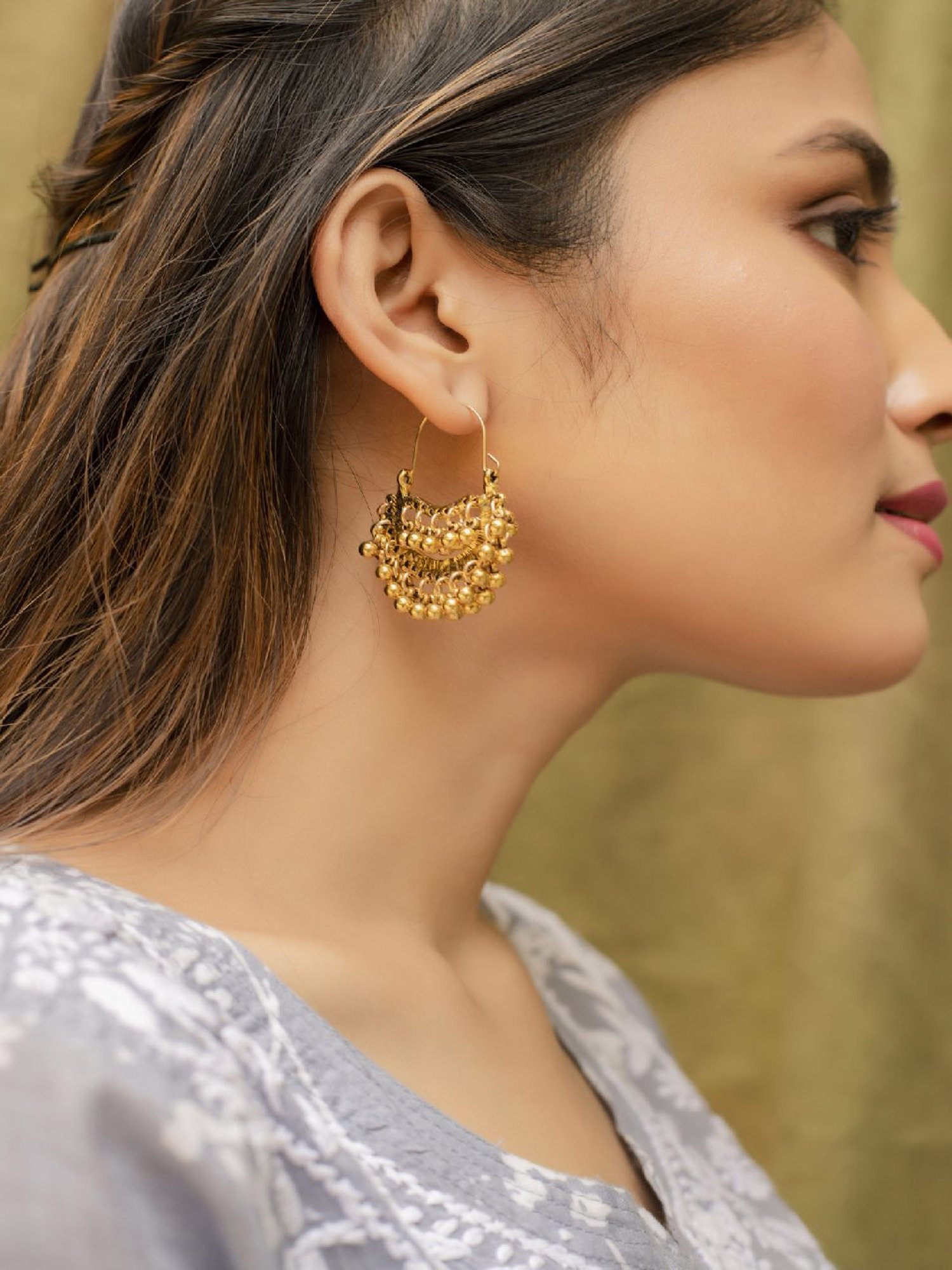 Jewelz Trendy Bali Earrings for Girls & Women