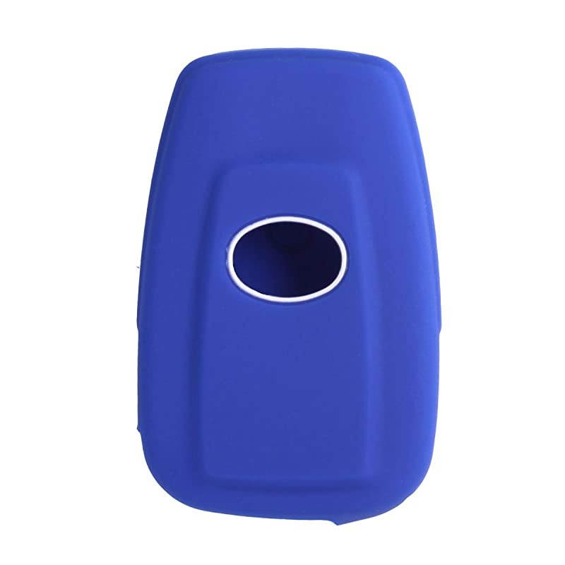 Sillicone key fob Skin key Cover Remote Case Protector Shell for 2016 2017 Prius 2018 2019 C-HR Smart Remote blue