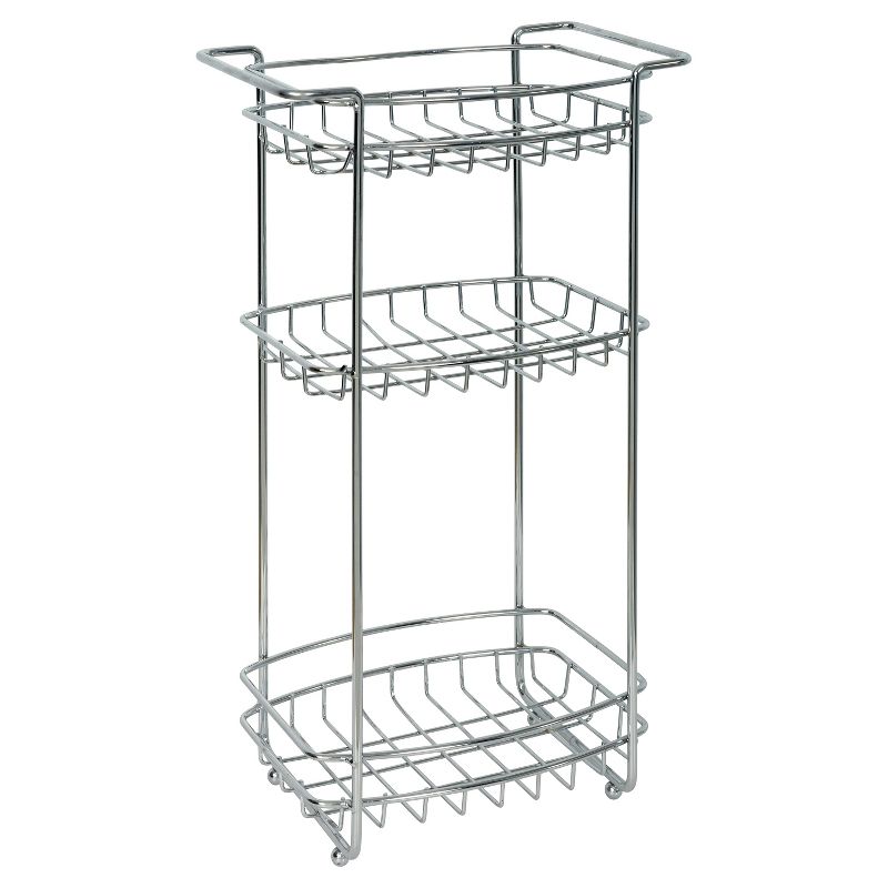 Chrome Slimline Floor Stand Chrome Home - Zenna Home