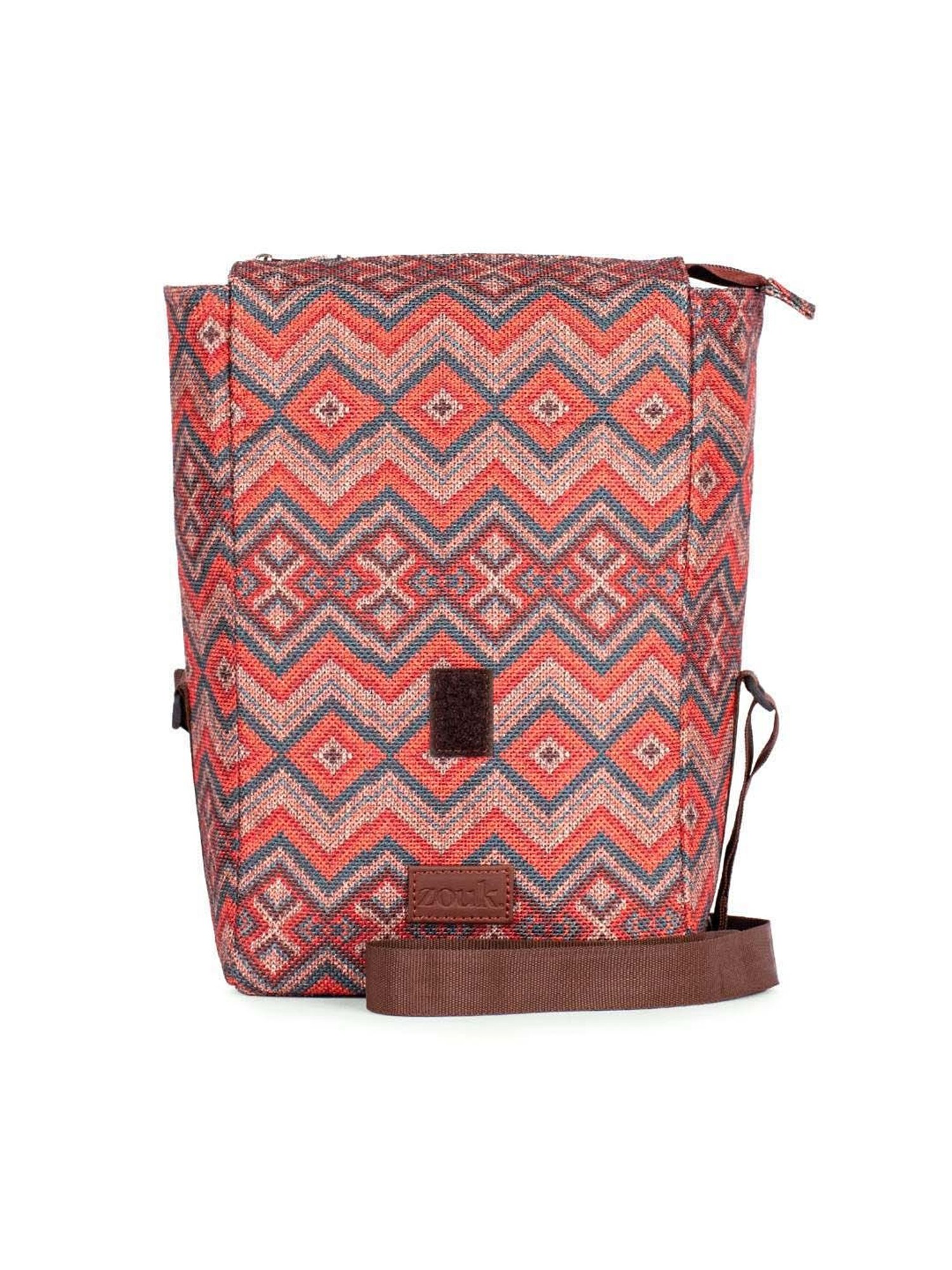 ZOUK Multicolor Woven Handbag