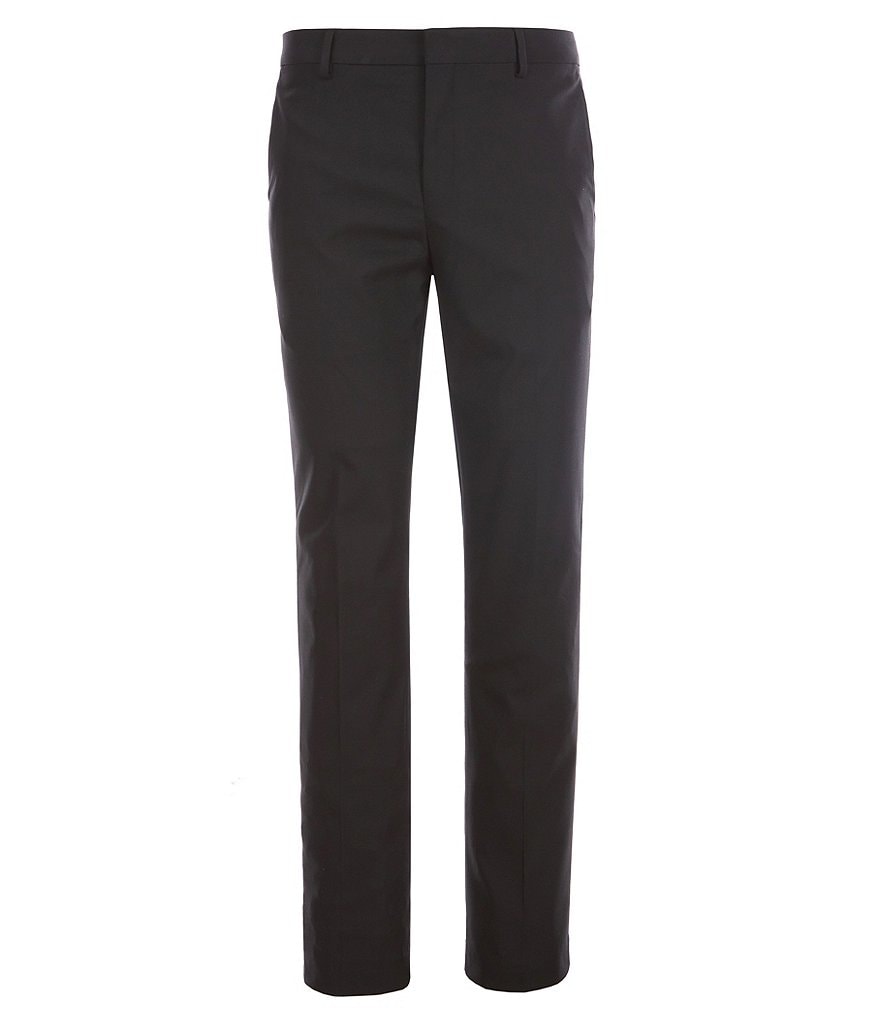 Murano Wardrobe Essentials Evan Extra Slim-Fit Flat-Front TekFit Waistband Suit Separates Dress Pants