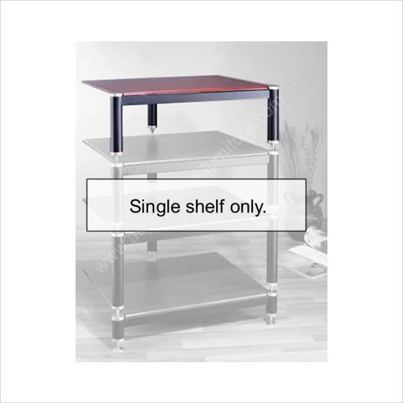 VTI Manufacturing BL304GC-02 3 Gold Capspike Black Poles 1 Cherry Shelf 7 in. High Additional Shelf