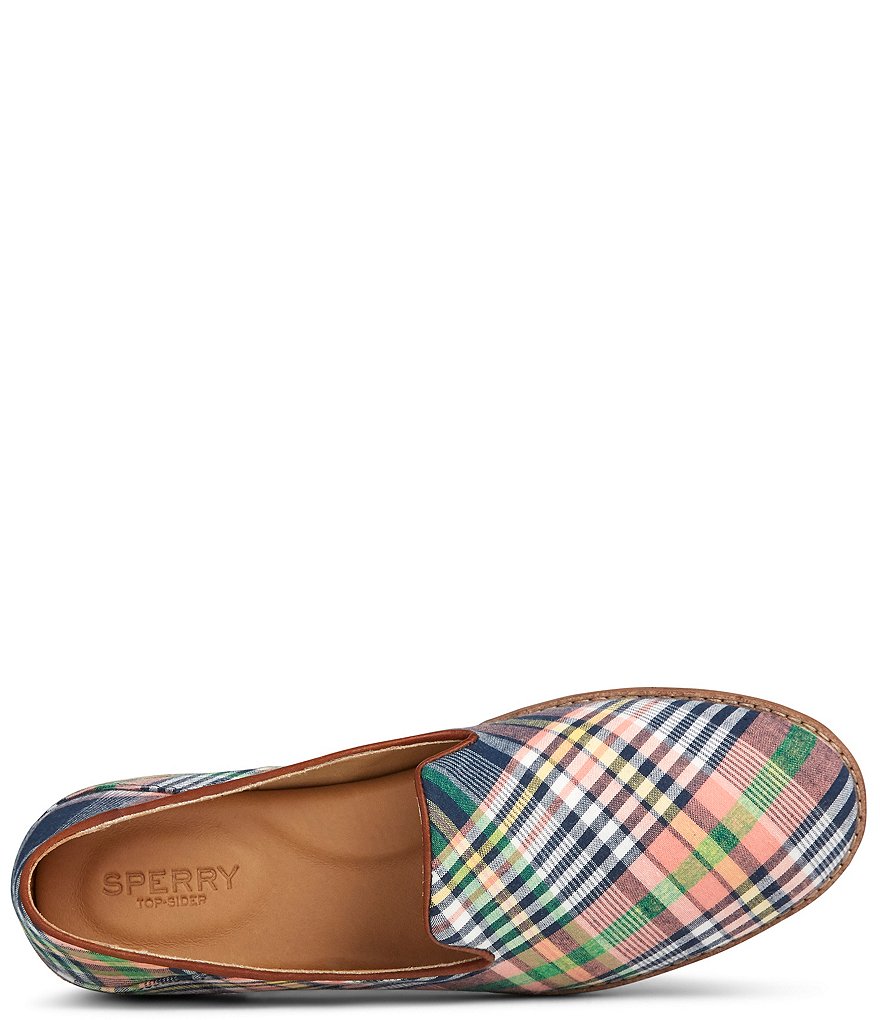 Sperry Women's Seaport Levy Kick Back Plaid Loafers