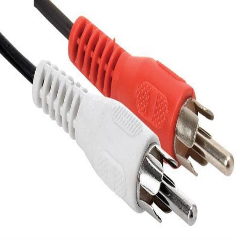 (Pack of 24 ) RCA Phono Y Splitter Leads Audio Splitting Split Cable 2 Male to 1 Female