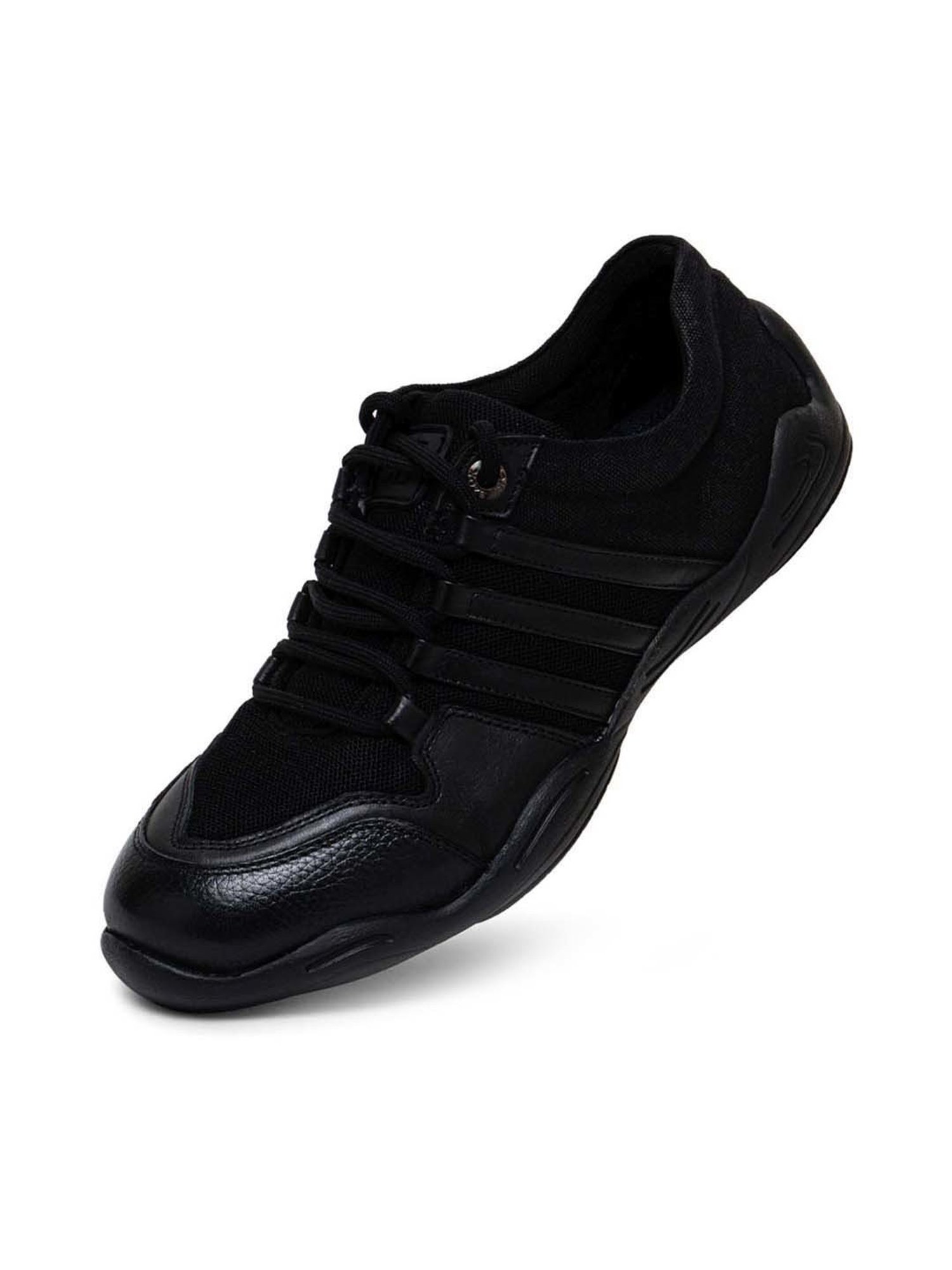 Ezok Men's Black Casual Sneakers