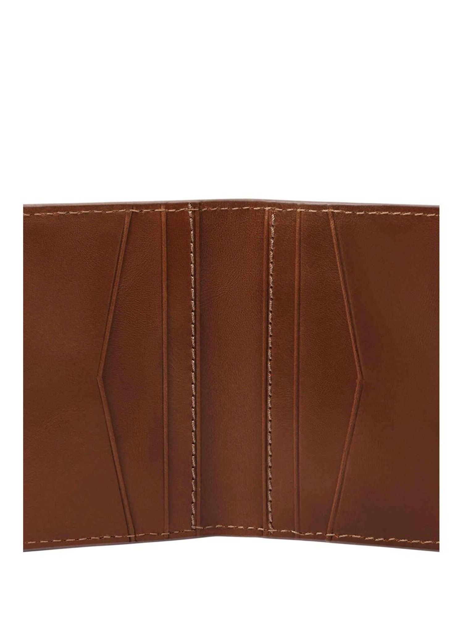 Fossil Brown Solid Card Holder