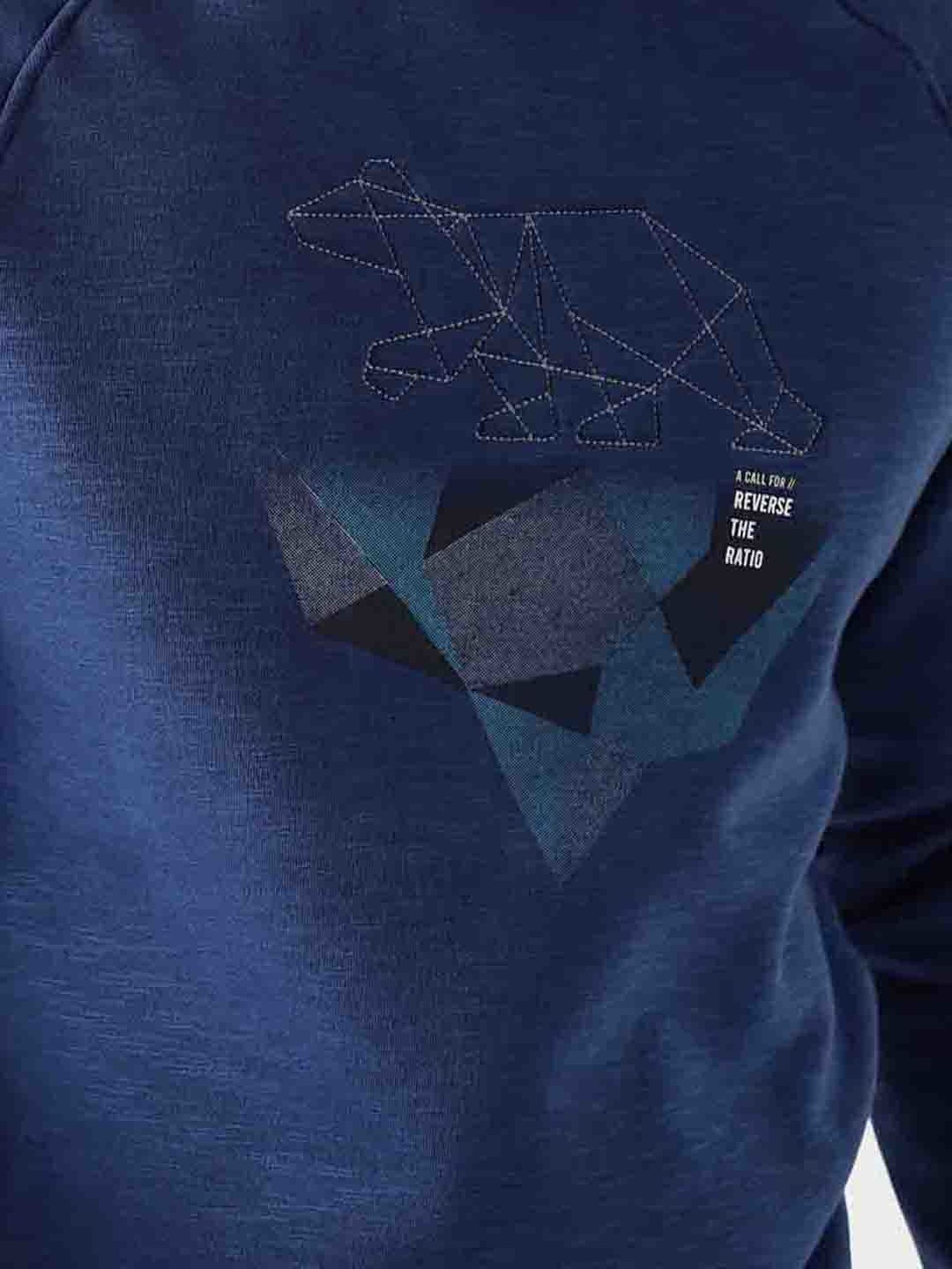 Wildcraft Blue Regular Fit Printed Sweatshirt