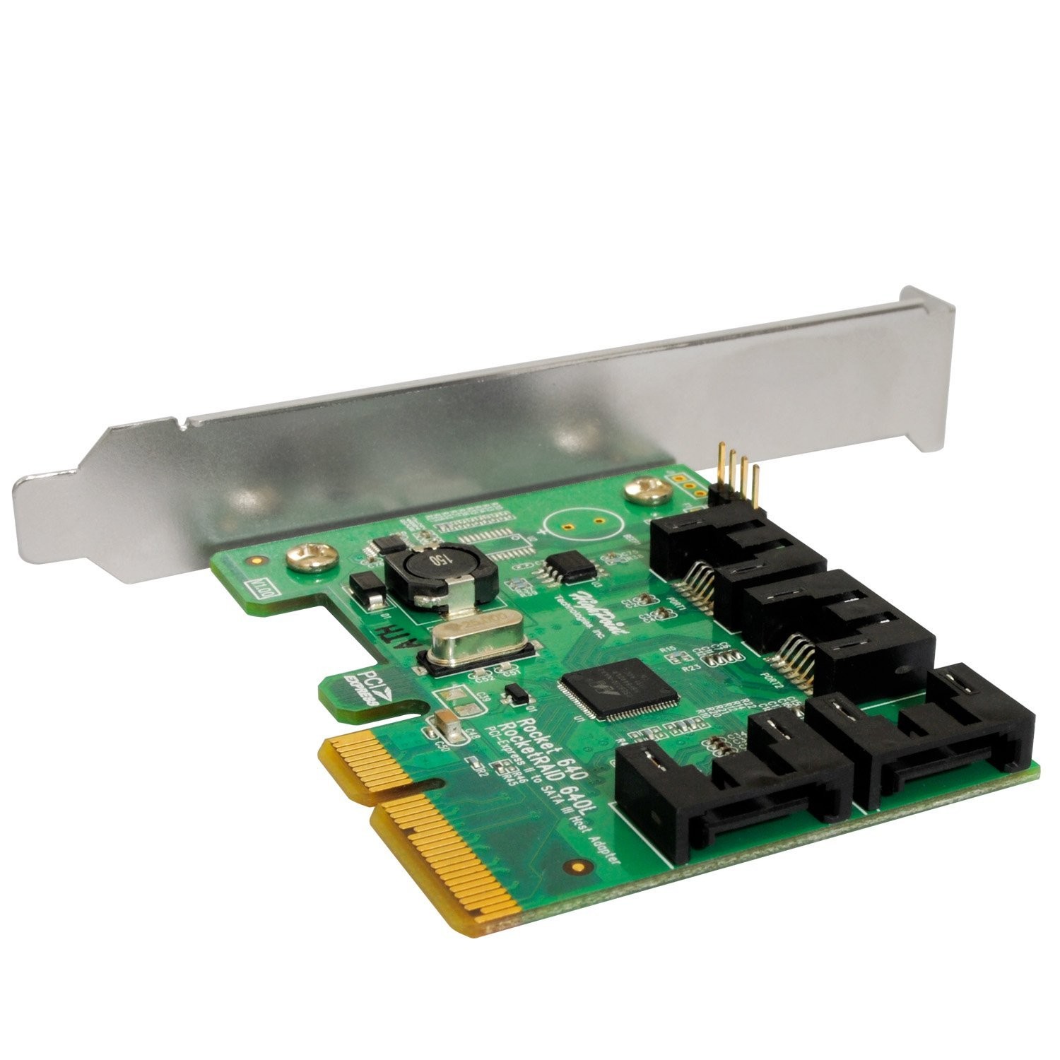 HighPoint Rocket 640L Lite Version 4-Port PCI-Express 2.0 x4 SATA 6Gb/s RAID Controller