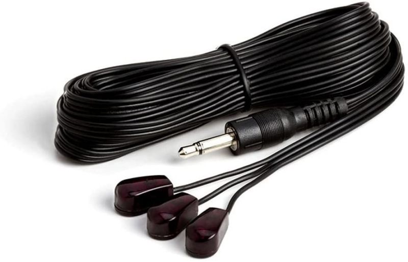 Cmple Triple IR Emitter Extender Mini Stick-On Infrared Emitters Blink Eye, Remote Control Extension Cable 3.5mm 10 Feet