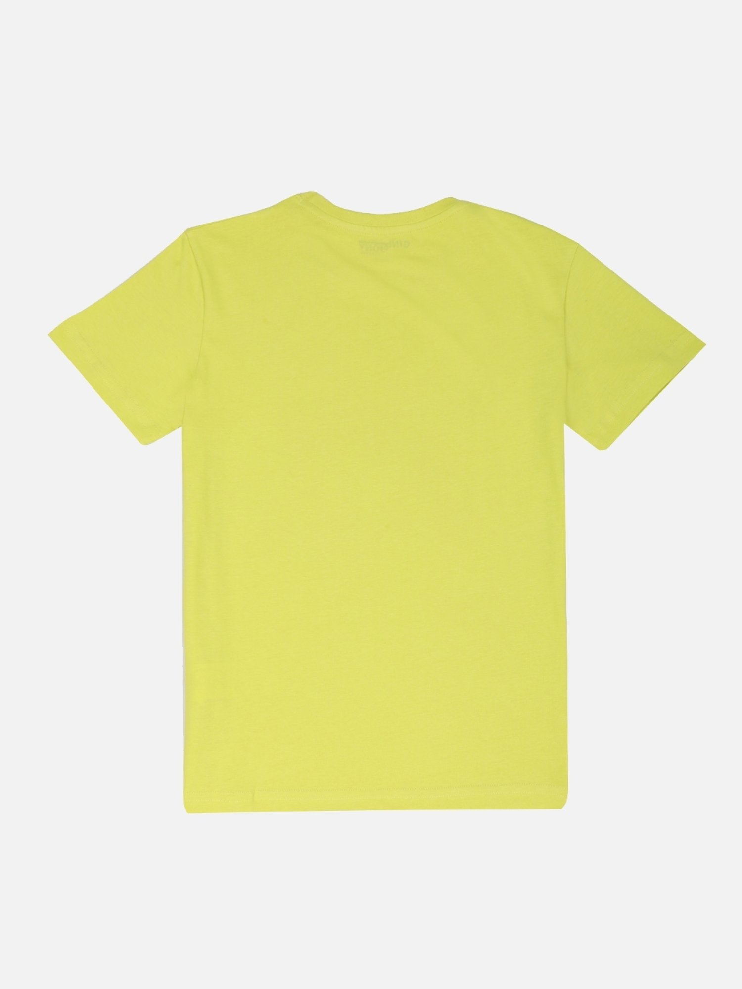 Gini & Jony Kids Yellow Cotton Printed T-Shirt