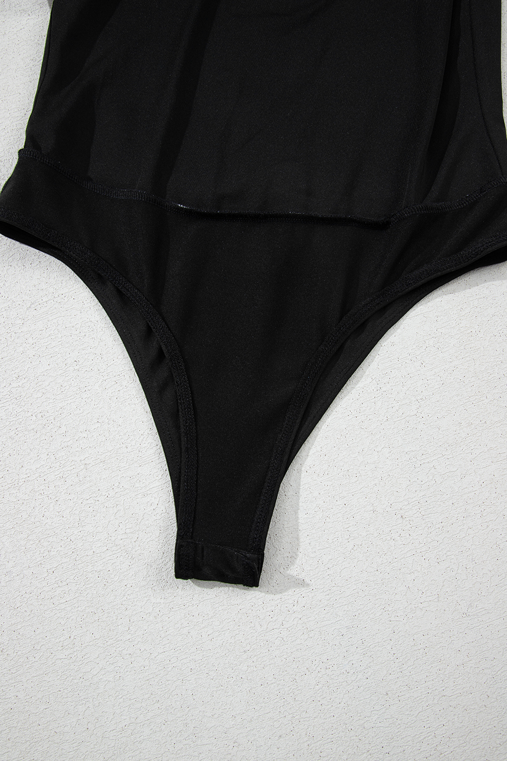 Rose Red Rhinestone Mesh Long Sleeve Bodysuit