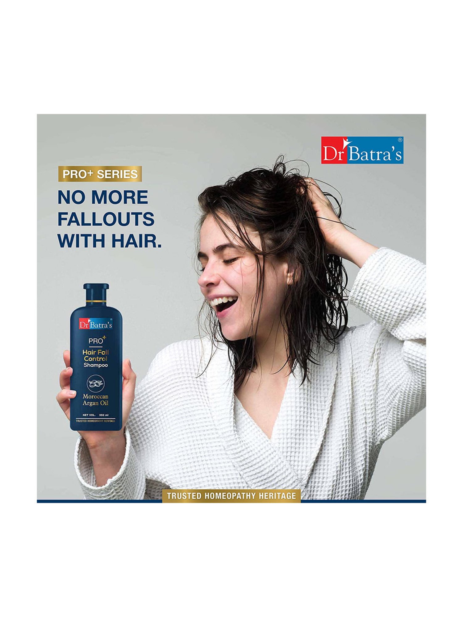 Dr Batra's PRO+ Hair Fall Control Shampoo with PRO+ Conditioner Each - 350 ml