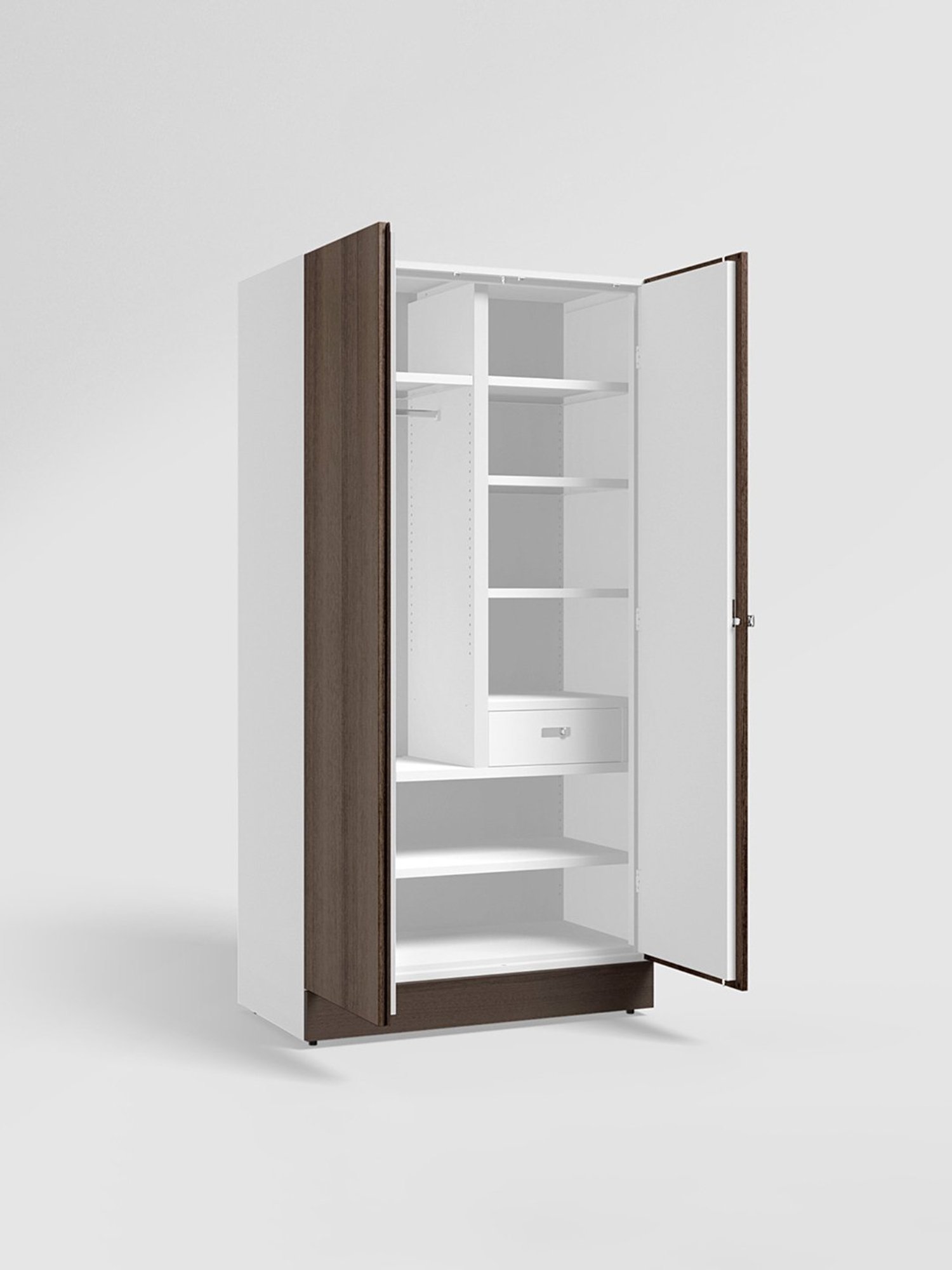 Home Basics 5 Dual Hook Chrome Plated Steel Over the Door Hanging Rack