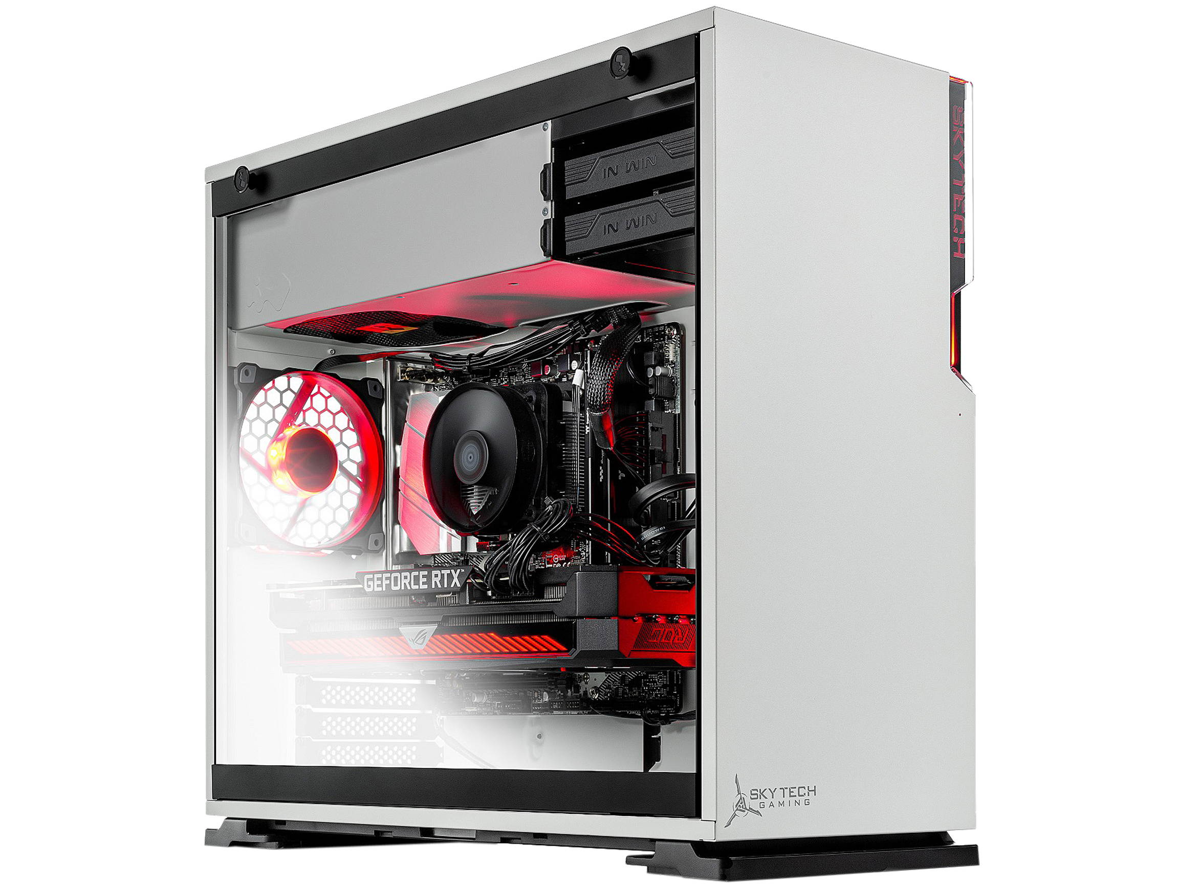 Skytech Shiva - AMD Ryzen 5 5600X - RTX 3080 - 16 GB DDR4 3200 - 1 TB SSD - B550M - 750W Gold PSU - AC WiFi - Windows 10 Home - Gaming Desktop