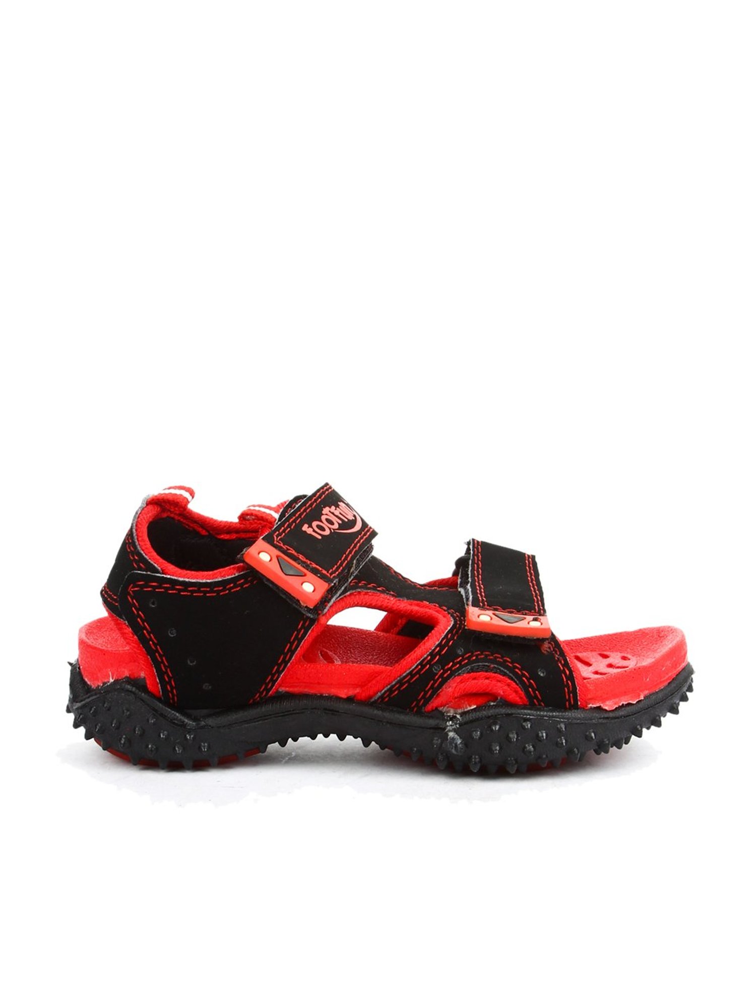 Foot Fun by Liberty Kids Black Floater Sandals
