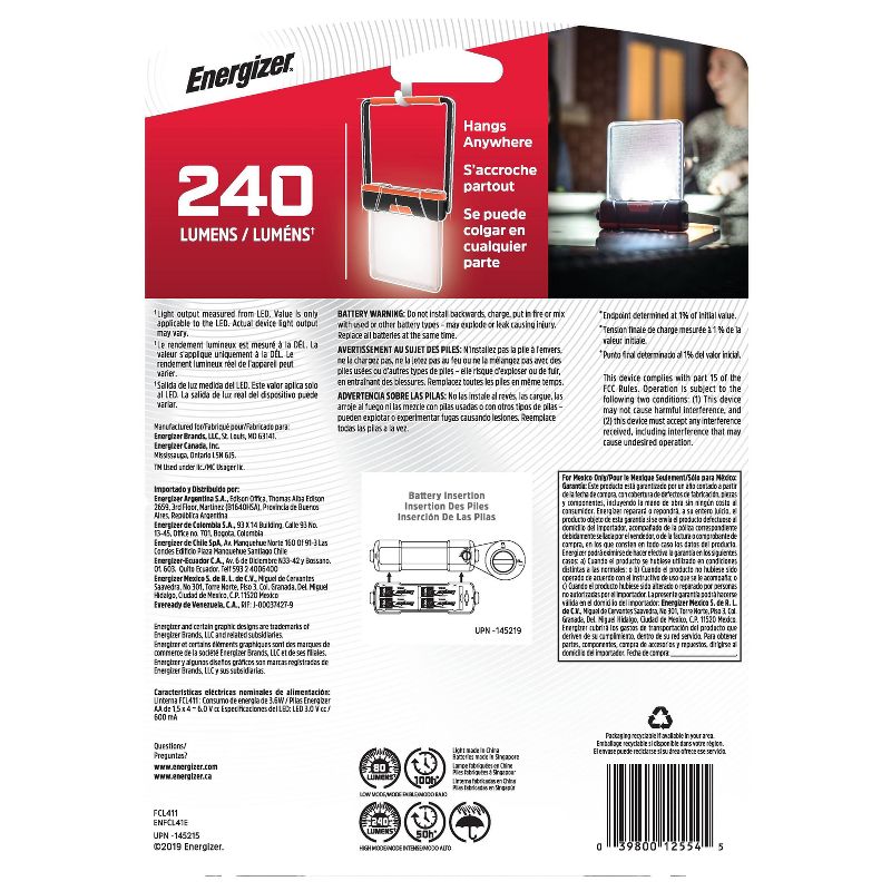 Energizer Fusion Compact LED Lantern Portable Camp Lights