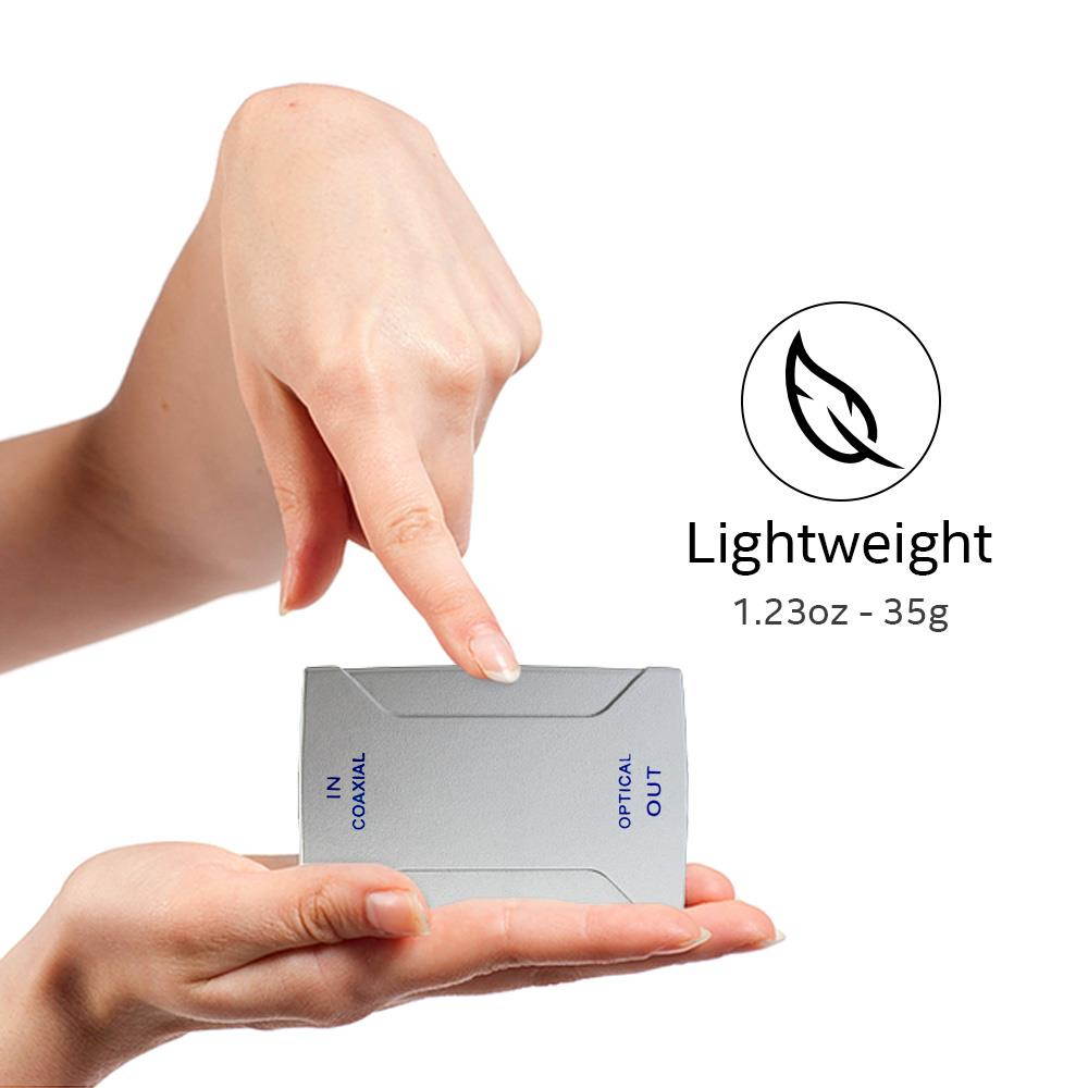 Cmple - Optical Toslink Jack(Output) to Coaxial RCA Jack(Input) Digital Audio Converter