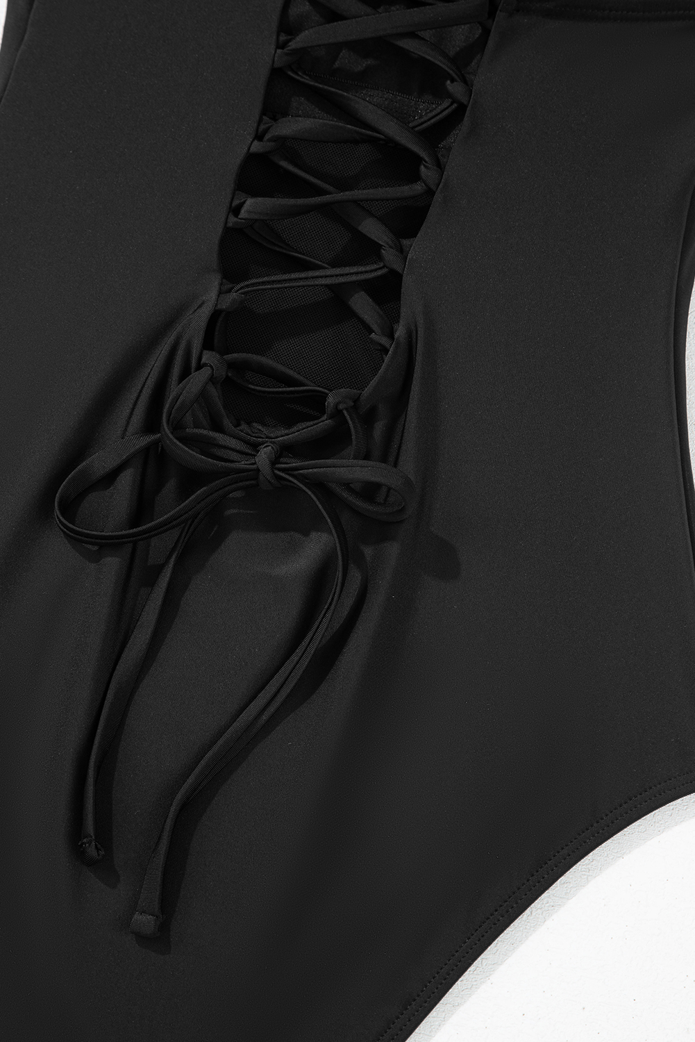 Black Plant Print Zip Front Half Sleeve One Piece Swimsuit