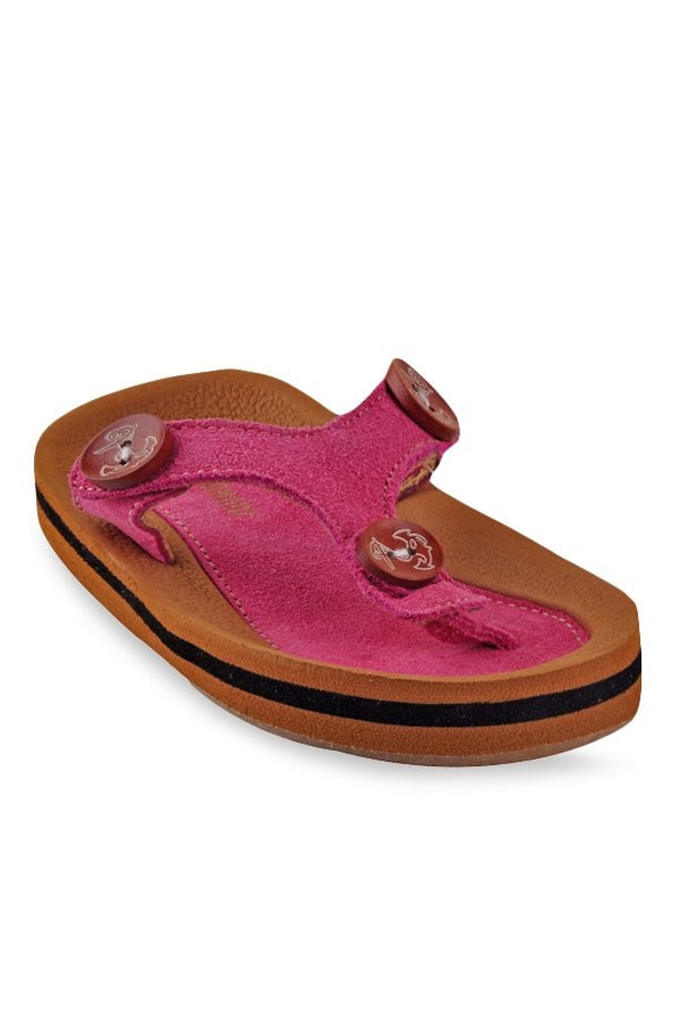 Beanz Kids Cushy Pink T-Strap Sandals