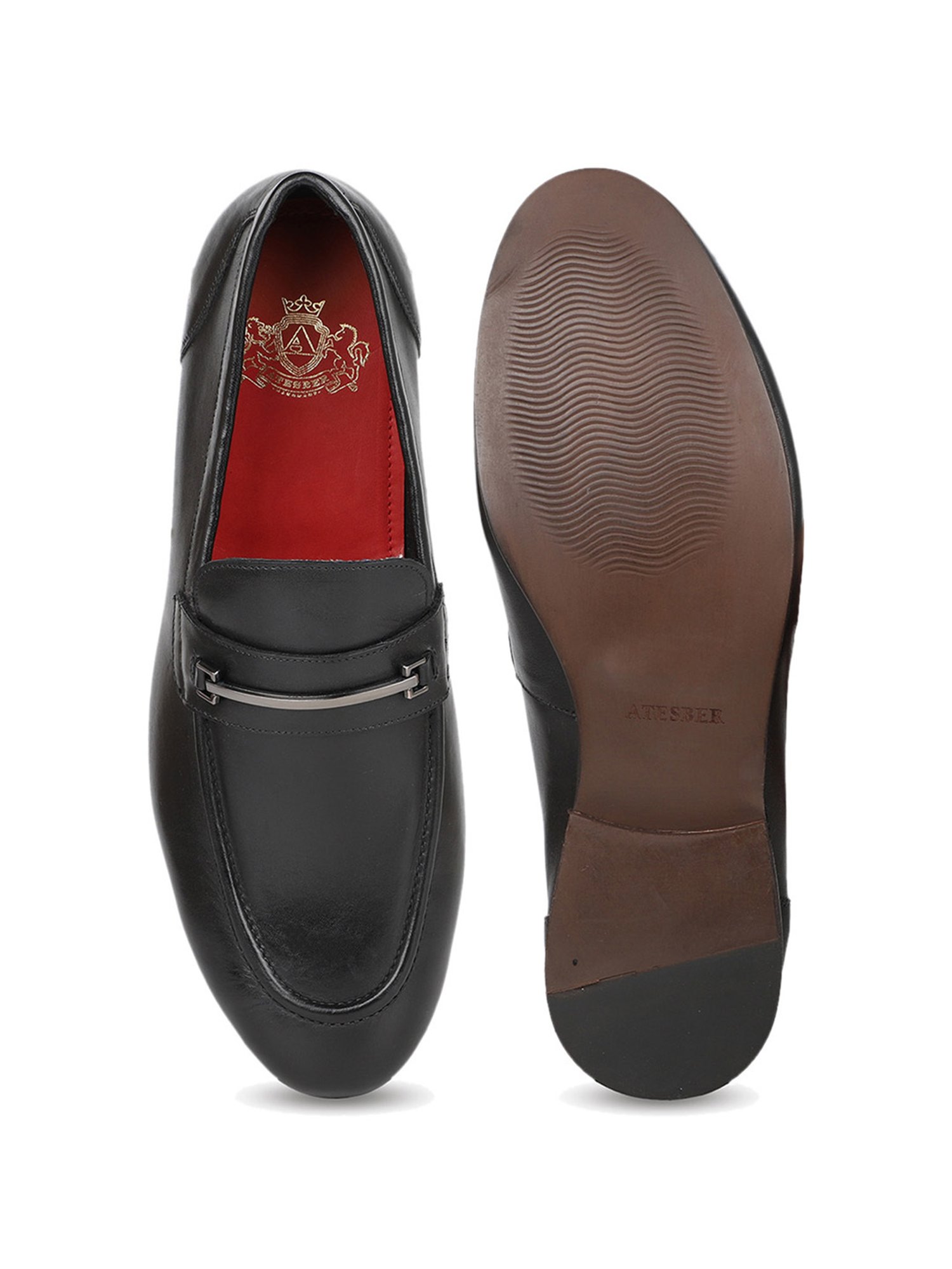 Atesber by Inc.5 Men's Black Formal Loafers