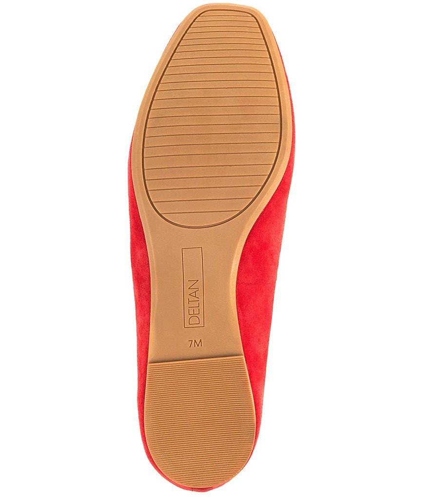 Deltan Quinn Suede Square Toe Ballet Flats