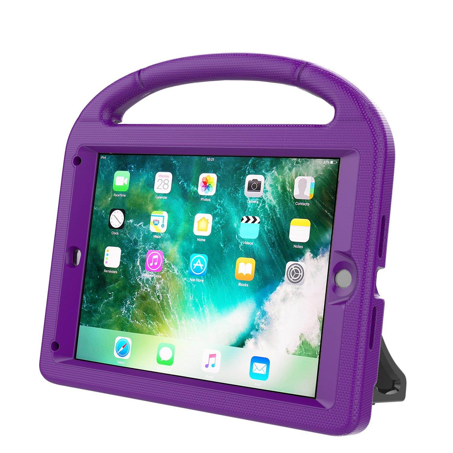 LEDNICEKER Kids Case for New iPad 9.7 2018/2017 - Built-in Screen Protector Light Weight Shock Proof Handle Friendly Convertible Stand Kids Case for New iPad 9.7 2017/2018 (ipad 5&6) - Purple