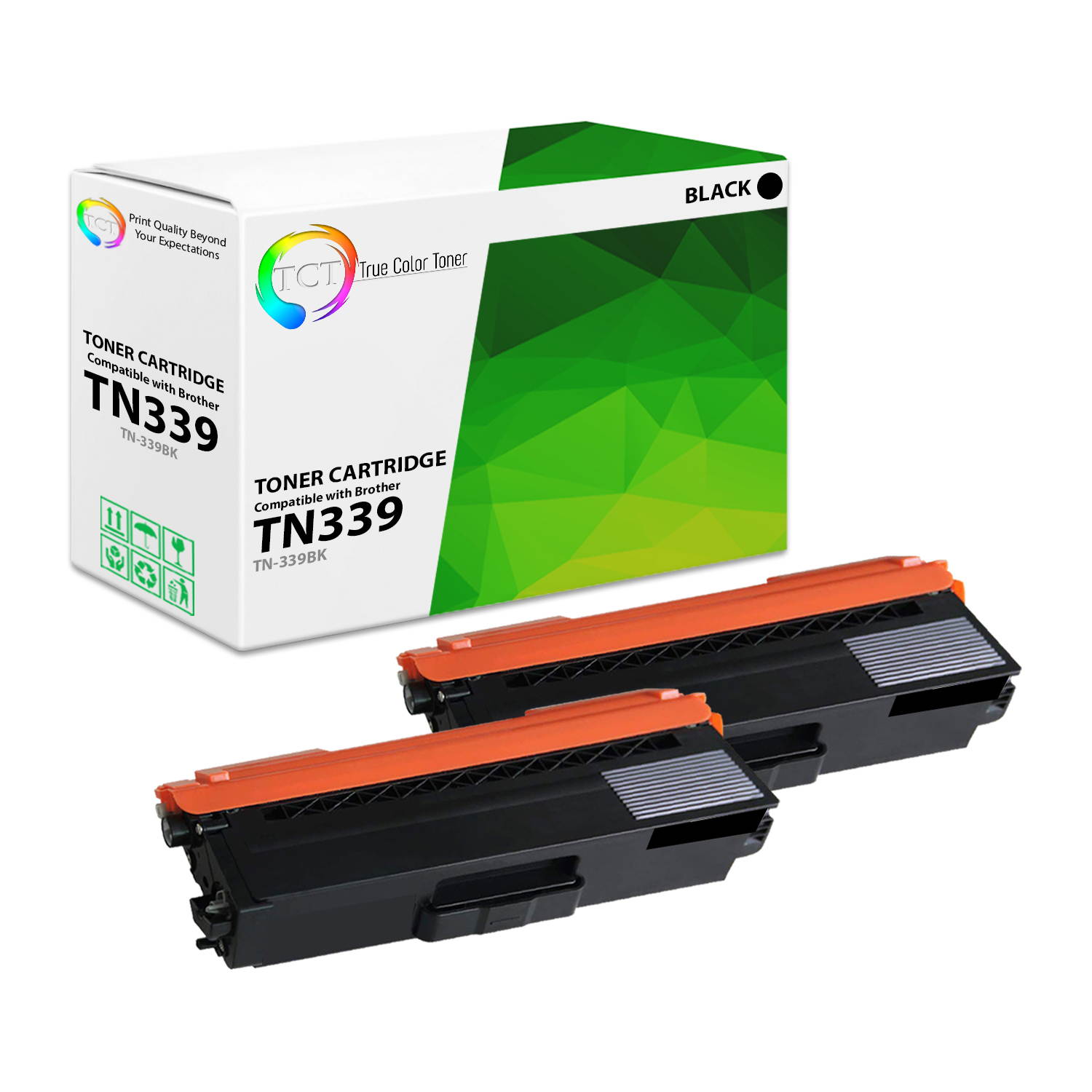 TCT Premium Compatible Toner Cartridge Replacement for Brother TN-339 TN339C TN339M TN339Y Super High Yield works with Brother HL-L9200, MFC-L9550 Printers (C, M, Y) - 3 Pack