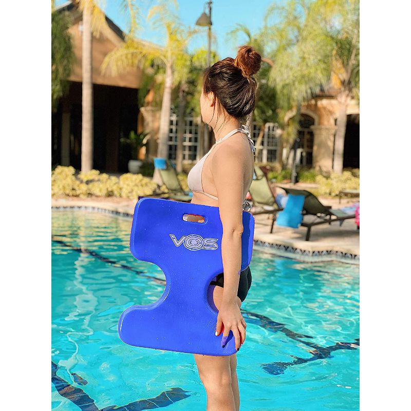 Vos Oasis Water Saddle Swimming Pool Float Lounge Seat for Adults & Kids, Made with UV Resistant Foam for Floating, Capri Blue
