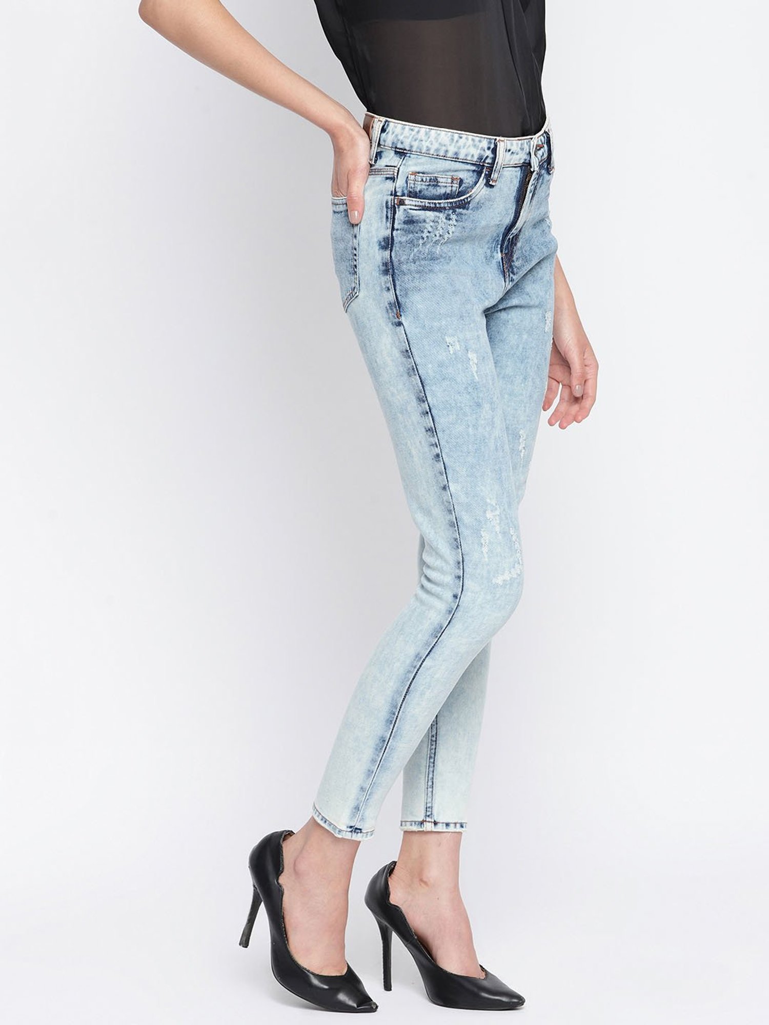 Tales & Stories Blue Distressed Jeans