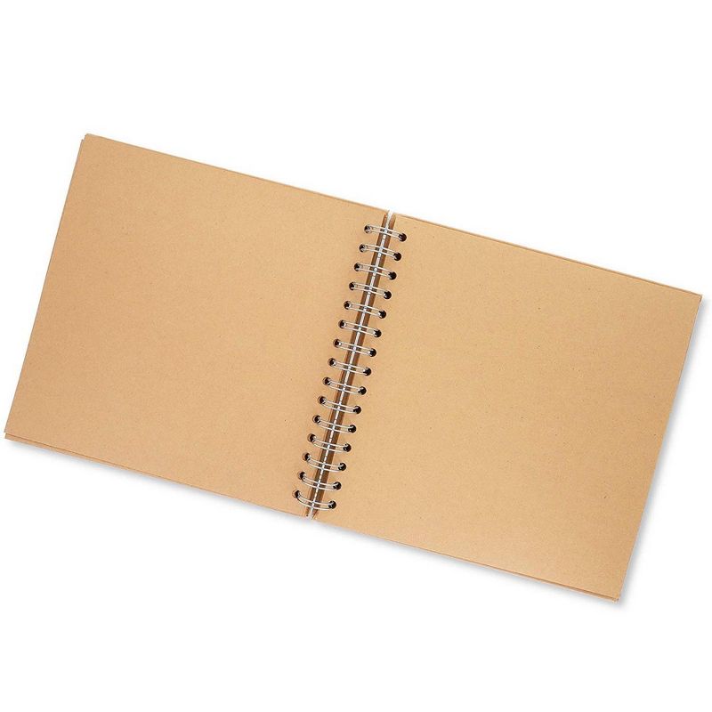 Paper Junkie Hardcover Kraft Blank Page Scrapbook Photo Album, 40 Sheets, 8 X 8 inches
