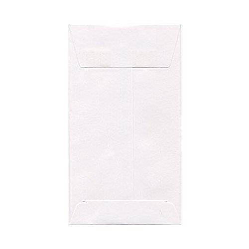 JAM PAPER #6 Coin Business Envelopes - 3 3/8 x 6 - White - 50/Pack
