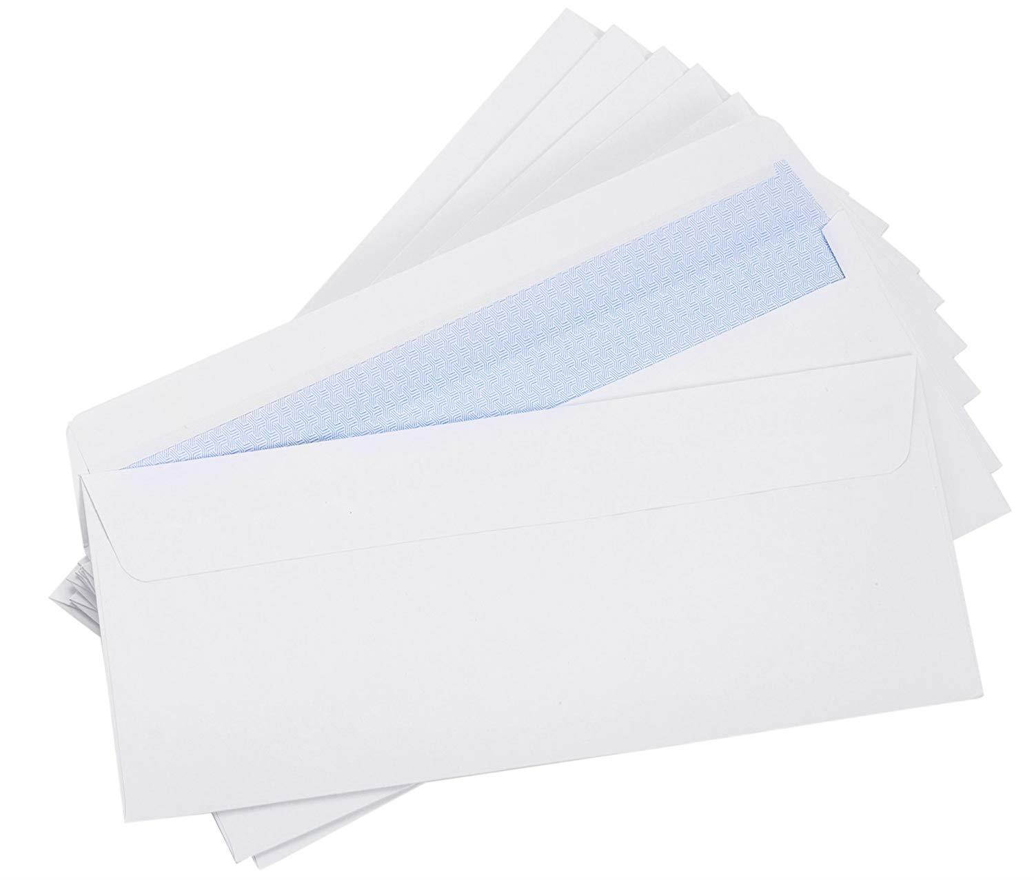 Office Deed 500 #10 Envelopes SELF SEAL Business Envelope Windowless Design, Security Tint Pattern for Secure Mailing, Invoices, Statements & Legal Document, 4-1/8 x 9-1/2 Inches
