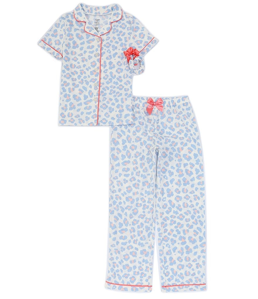 Dream Life Big Girls 7-16 Cheetah Print 2-Piece Pajamas Set