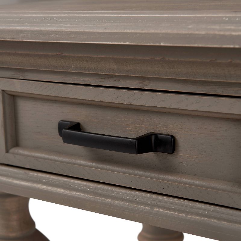 Cassatt 1 Drawer Side Table Gray - Finch
