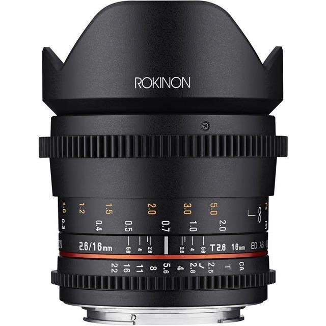Rokinon 16mm T2.6 Cine DS Full Frame Lens for Nikon #FFDS16M-N