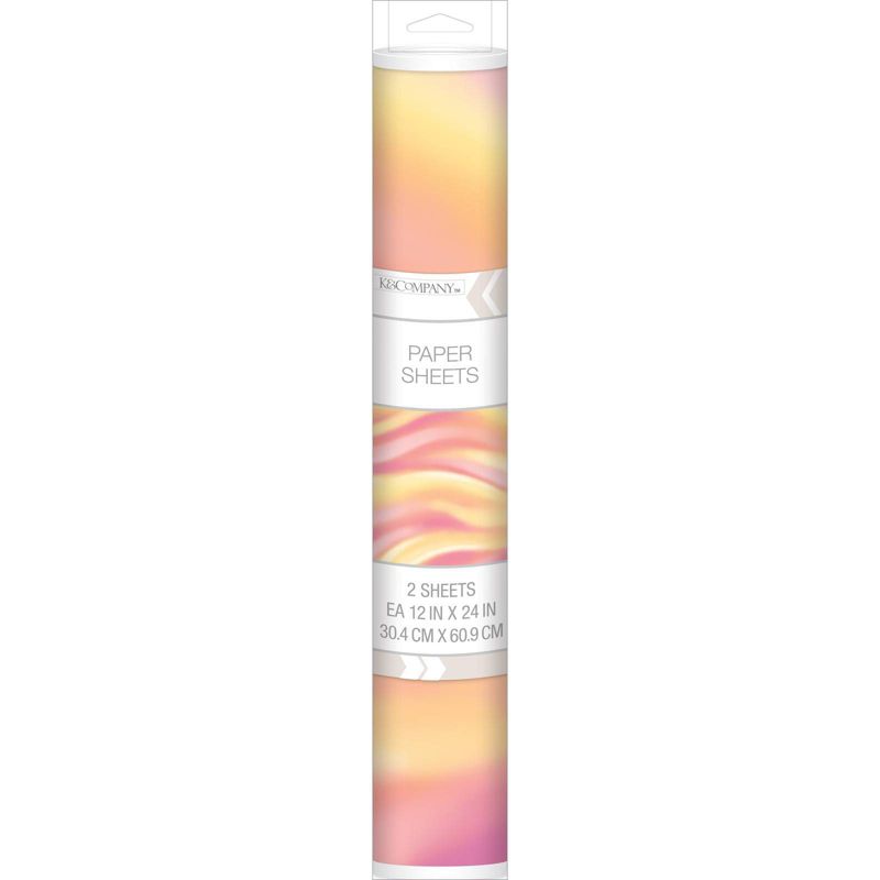 K&Company 2ct 12'' x 24'' Paper Sheets