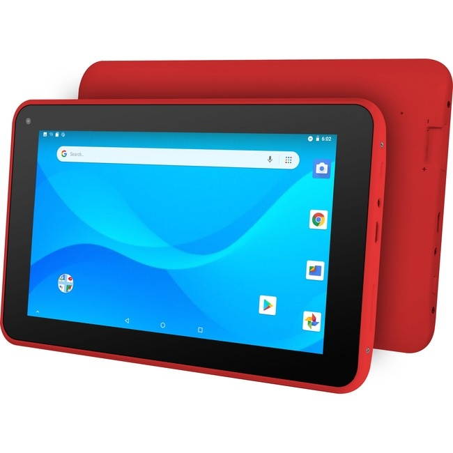 Ematic EGQ380RD Tablet - 7" - 1 GB RAM - 16 GB Storage - Android 8.1 Oreo (Go Edition) - Red - Quad-core (4 Core) 1.50 GHz - 300 Kilopixel Front Camera