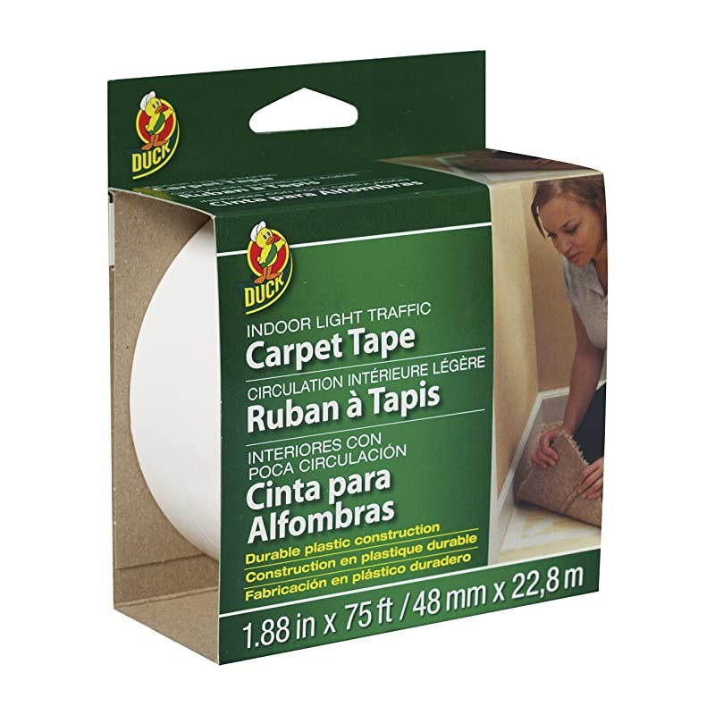 Brand 394621 Light Traffic Carpet Tape 188Inch x 75 Feet Single RollWhite