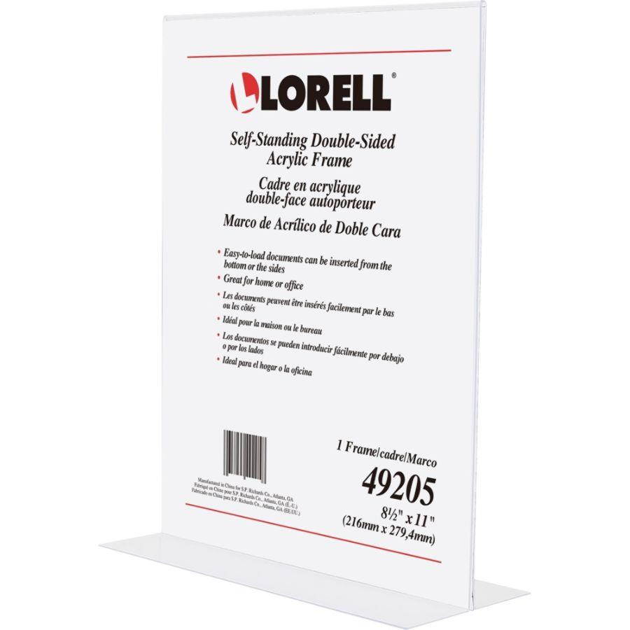 Lorell Double Sided Frame Acrylic 8.5"x11" Clear 49205
