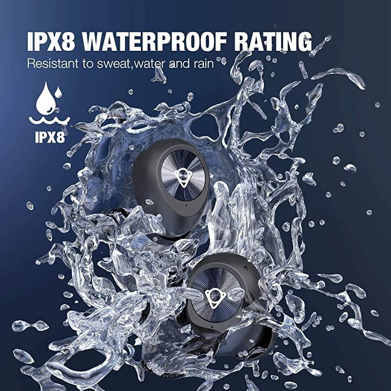 Wireless Earbuds Bluetooth 50 Headphones with Digital Intelligence LED Display 3500 mAH Charging Case 135H Playtime Stereo Sound Headset IPX8 Waterproof Builtin Mic for Home Office