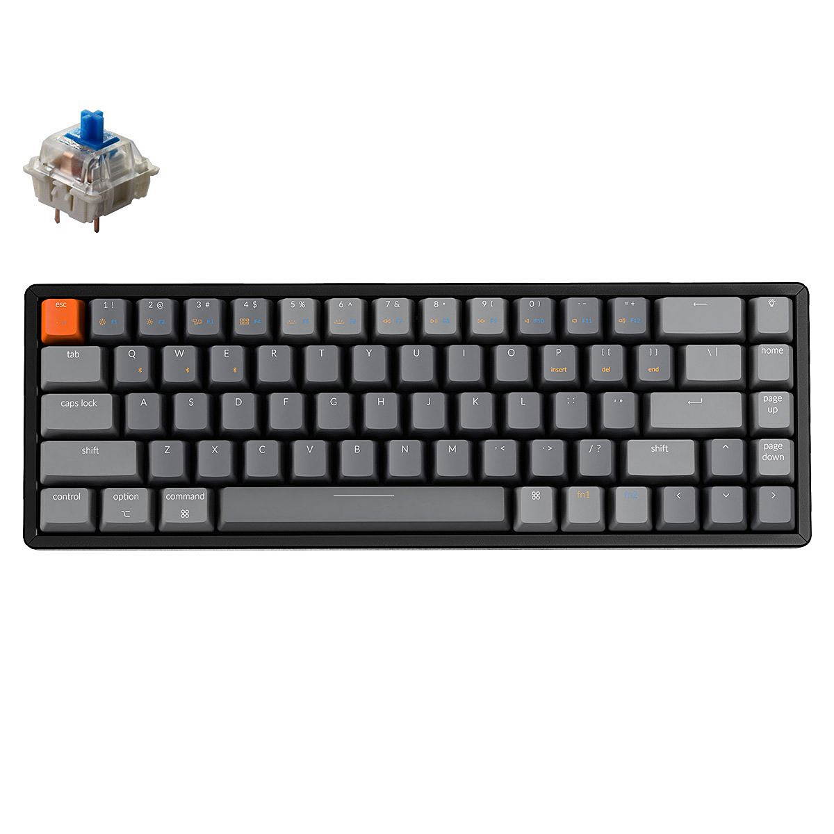 K6 Wireless RGB Aluminum Mechanical Keyboard, Gateron Blue Switches