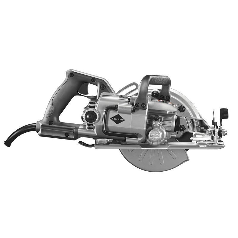 SKILSAW SPT77W-RT 7-1/4 in. Aluminum Worm Drive Circular Saw with Carbide Blade